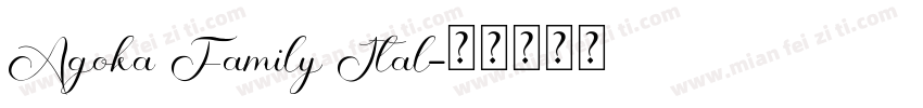 Agoka Family Ital字体转换